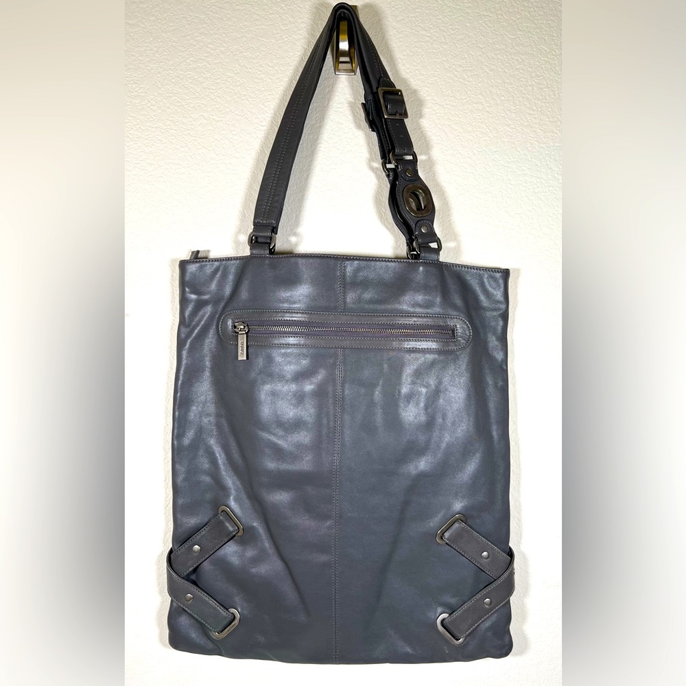HOBO International Large Pearl Gray Magazine Tote